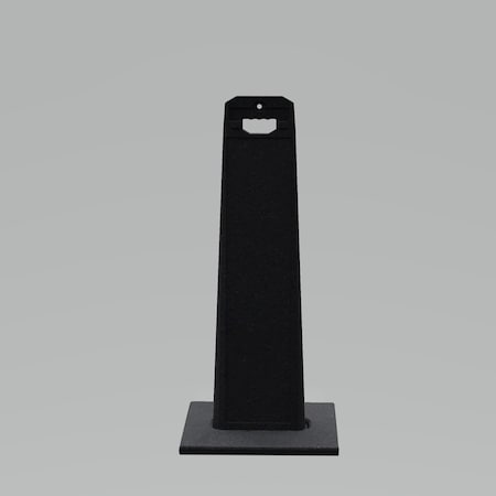 Plasticade 44.5x17.5x9in. Outdoor Standing Panel Sign, Black UV4109-BLACK